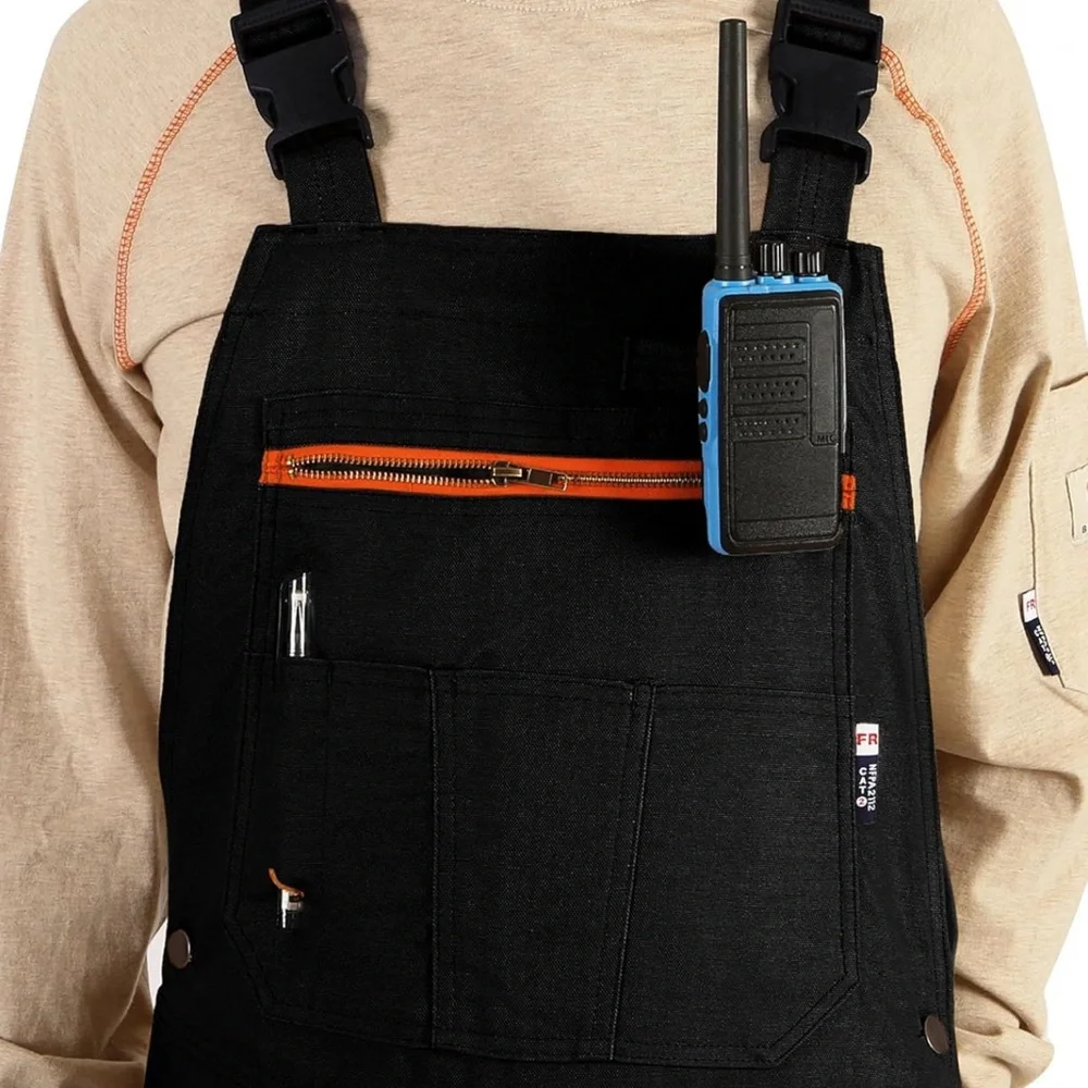 NEW BOCOMAL Men's FR Bib Overall Duck Canvas Fire Resistant/Flame Resistant